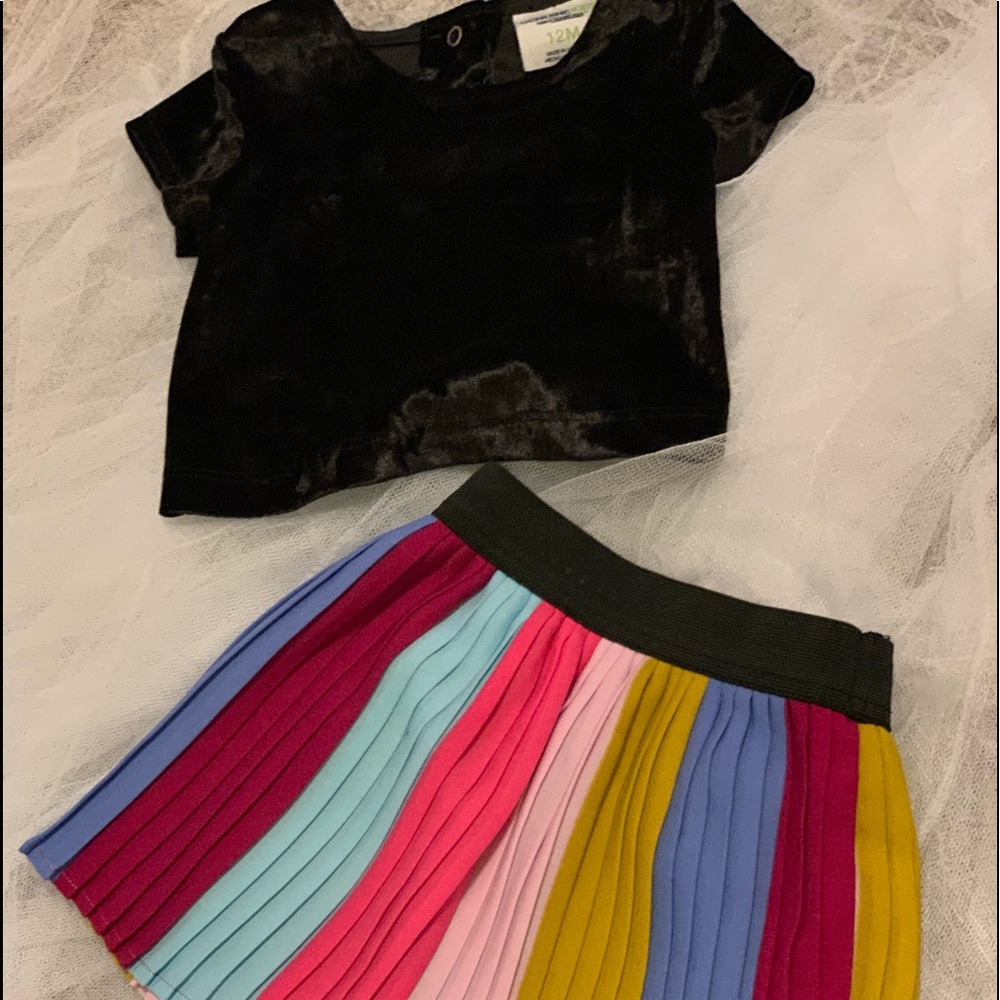 Two piece top & skirt